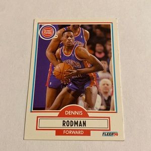Dennis Rodman error card 1990 Fleer / card number 59 Mint Condition